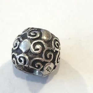 Pandora Jewelry - Pandora Sterling Swirls and Dots Charm Pandora Jewelry - Pandora Sterling Swirls and Dots Charm